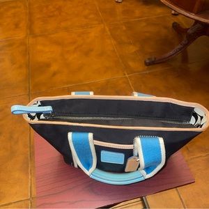 Coach Blue Fabric Mini Moss-6268 pre owned